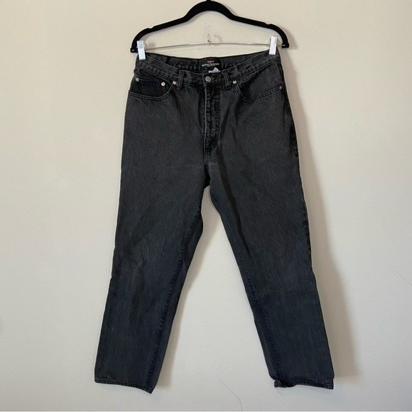 Guess Georges Marciano VTG 80s Made in USA Black Denim Jeans Sz 33